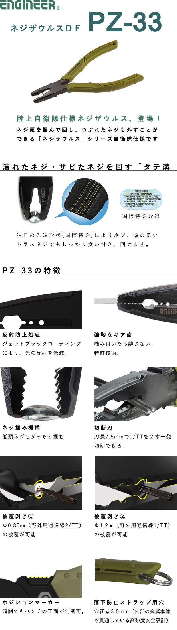 エンジニア ネジザウルスDF PZ-33 電動工具・エアー工具・大工道具