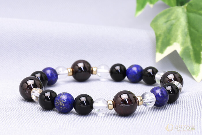 ガーネット・オニキス・ラピスラズリ ブレスレット ｜ 天然石通販の4976堂