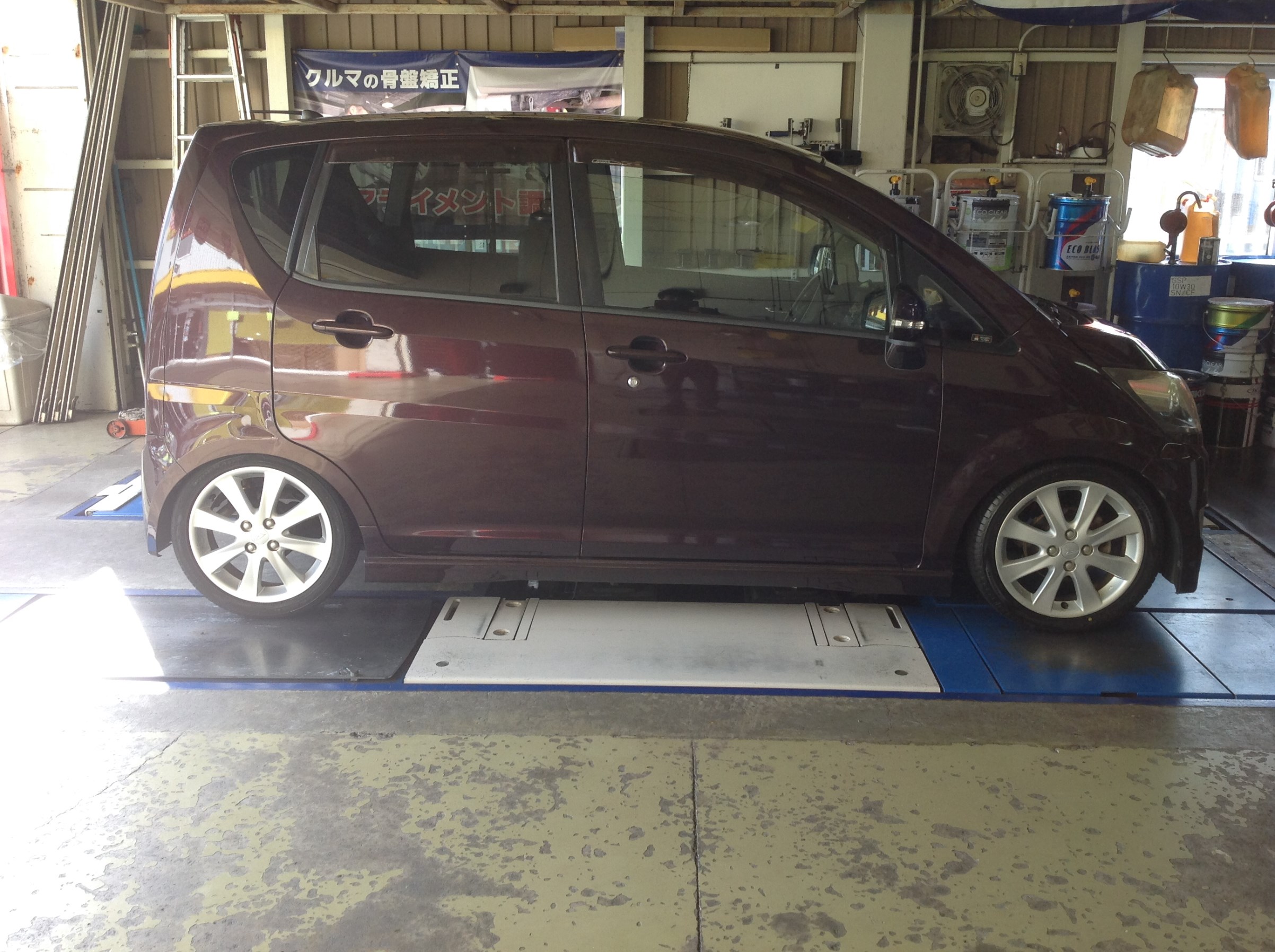 L175ムーヴカスタムさん、車高調取り付けです♪ | ダイハツ ムーヴ 足