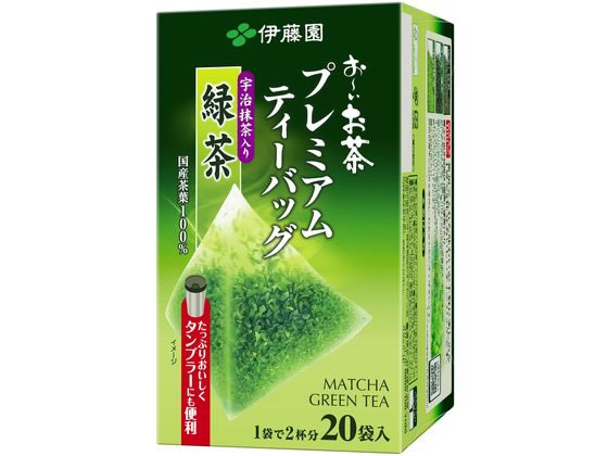 伊藤園 お～いお茶プレミアムティーバッグ 抹茶入り緑茶 20袋が443円