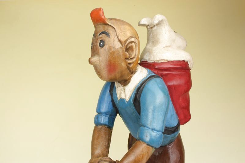 Les Aventures de Tintinタンタンの冒険 木製フィギュア AKo-120