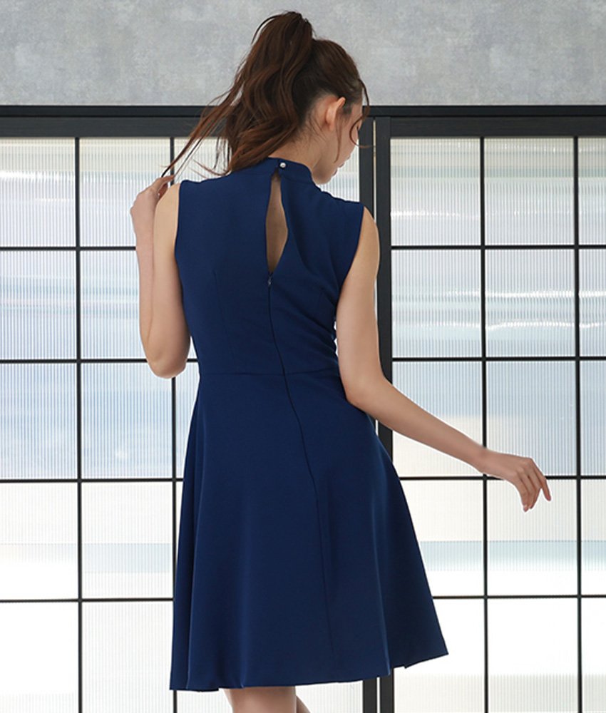 Aラインファスナーミニドレス/黒木麗奈 - カラードレス