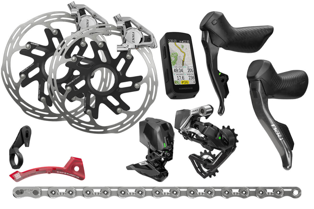 SRAM RED eTap AXS 12 Speed 2x E1 Electronic HRD Groupset – Condor