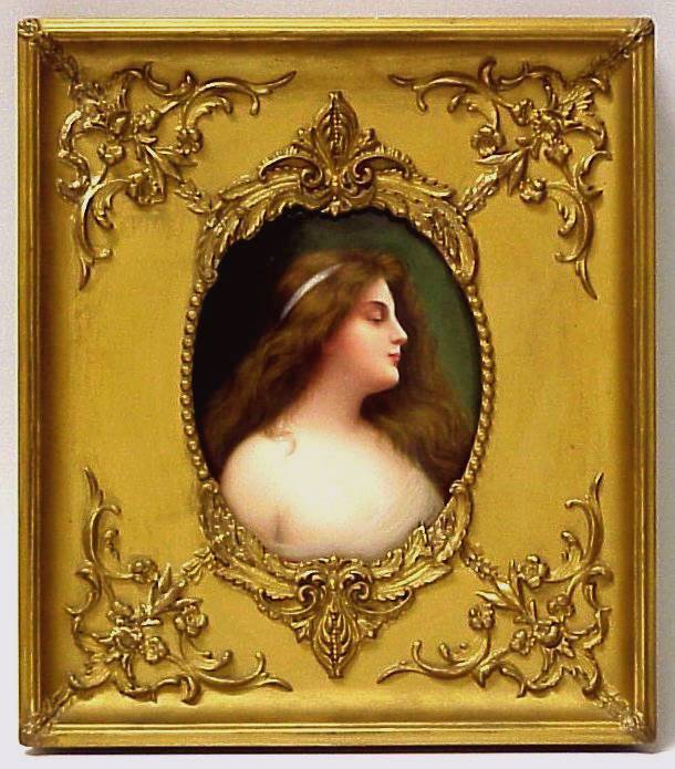 希少・KPMベルリン 】ルイーゼ王妃 陶板画／額装 アンティーク 投資