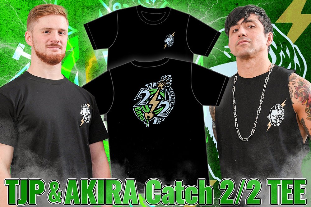 TJP＆フランシスコ・アキラ「Catch 2/2」Tシャツ [新日本プロレス