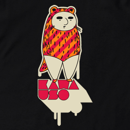 かわうそTシャツ [伝染るんです。] | キャラクター公式グッズ