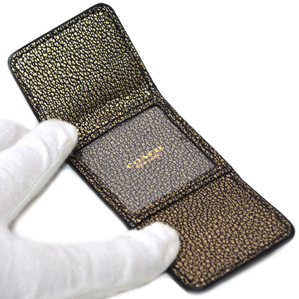 COACH】コーチ レザー ピクチャー フレーム キーリング キーホルダー