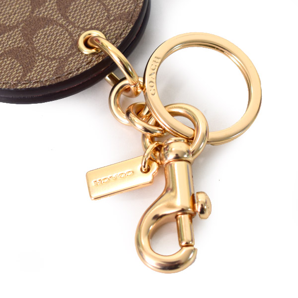 COACH】コーチ コーティングキャンバス シグネチャー ミラー 鏡 バッグ