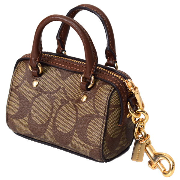 COACH】コーチ コーティングキャンバス シグネチャー ミニ ローワン