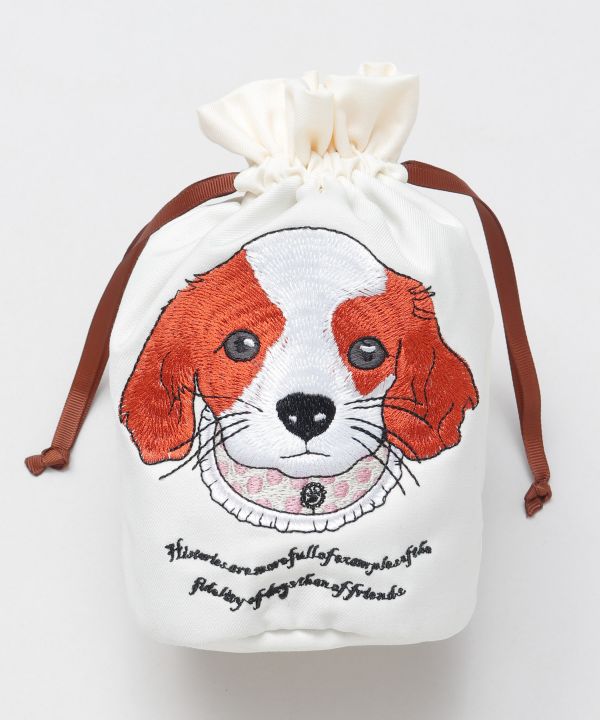 ドッグ巾着ポーチ(WH CAVALIER): 『欧州航路』