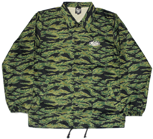 ART SIDE ''SCRIPT LOGO'' コーチジャケット タイガーカモ