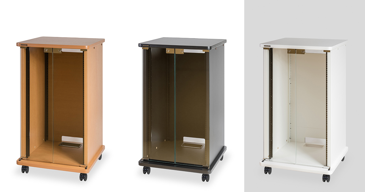 20U 木製AVワゴン（組立式・扉付き）｜CWXK-20｜カナレ電気