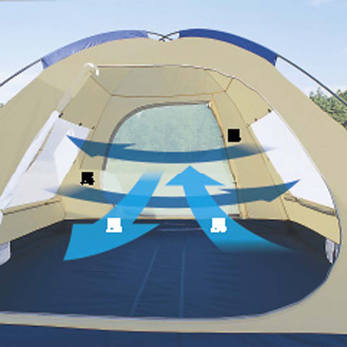 オルディナスクリーンドームテント〈6人用〉(キャリーバッグ付