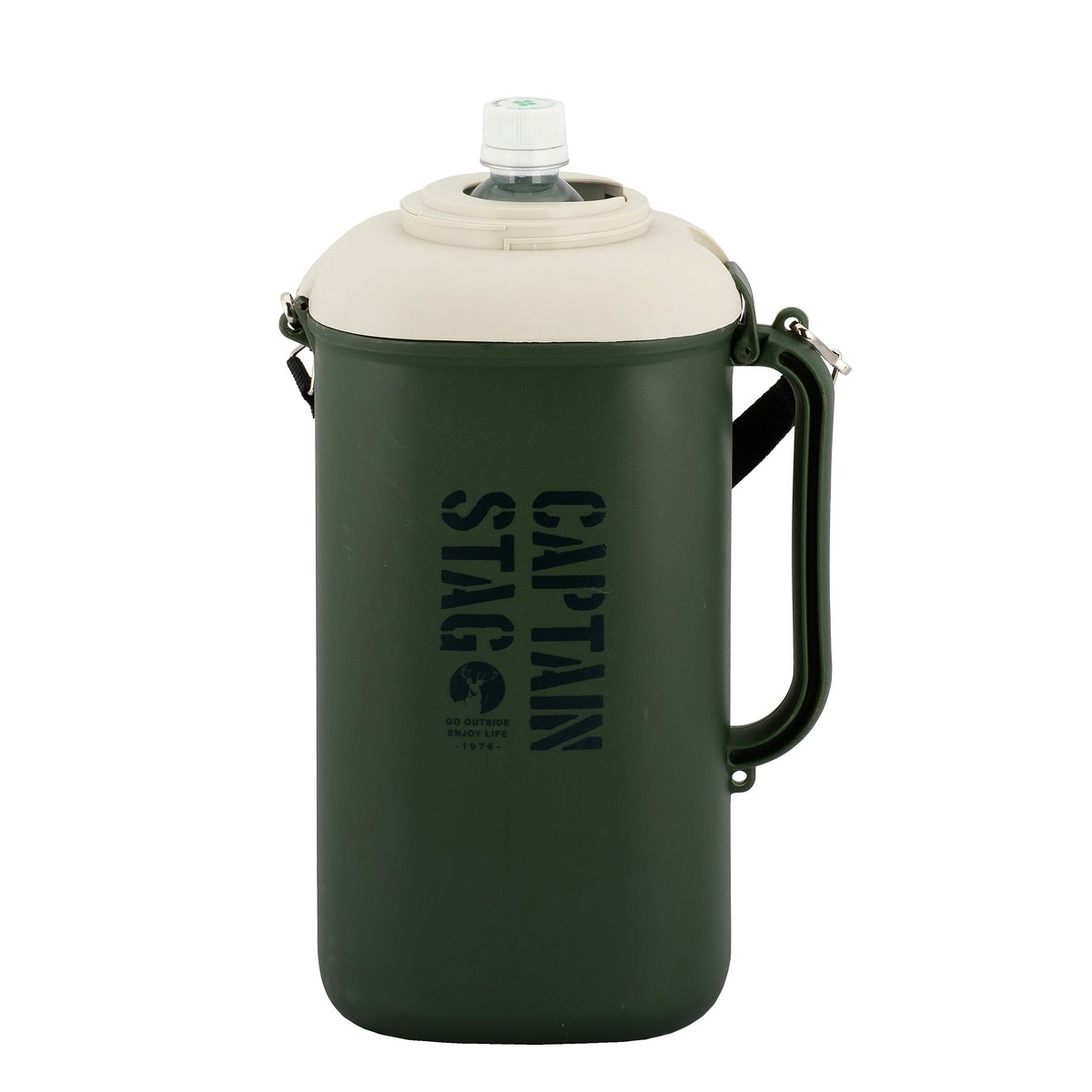 ペットボトル用クーラー2L用〈保冷剤付〉（ダークグリーン