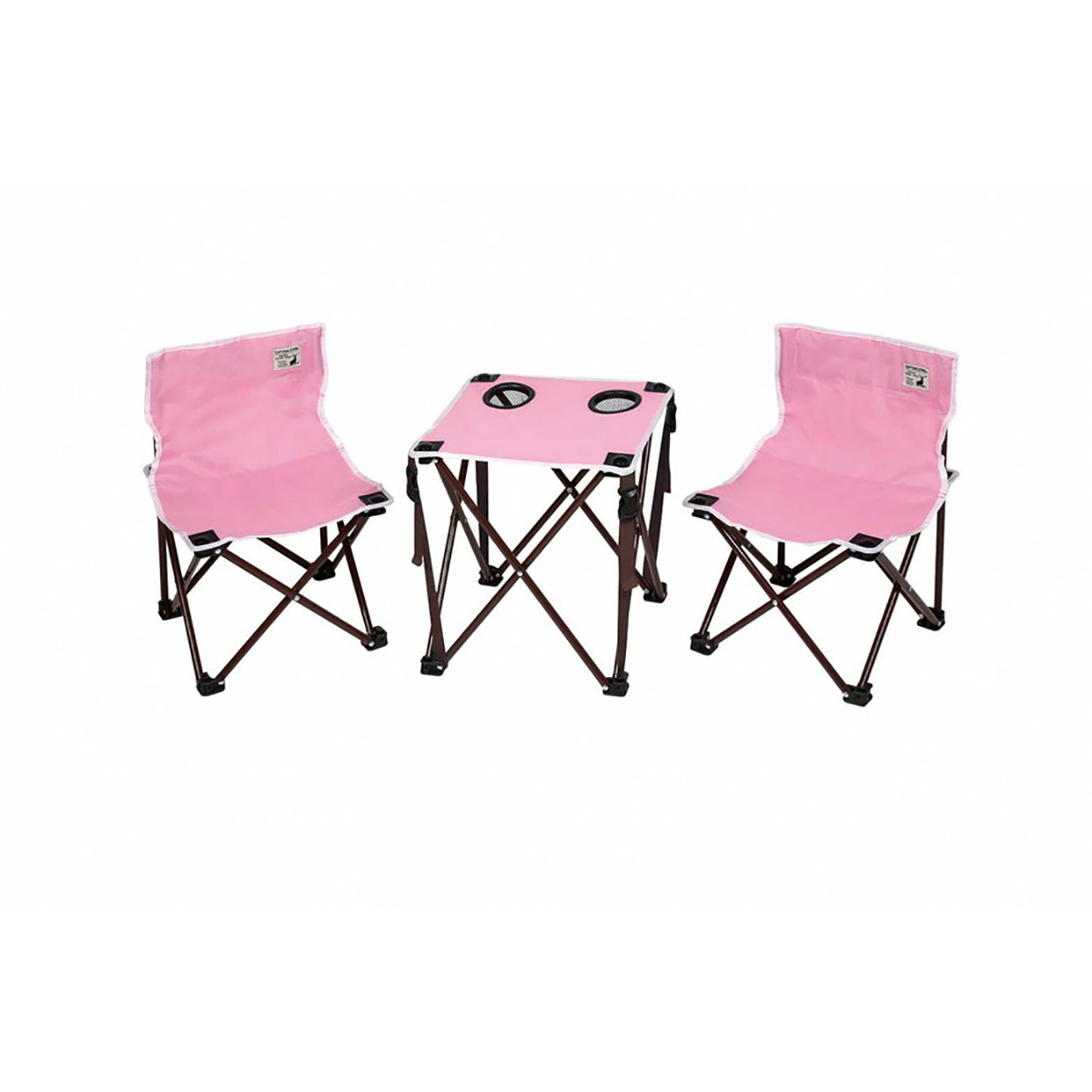 CSシャルマン コンパクトテーブルチェアセット(ピンク) - アウトドア