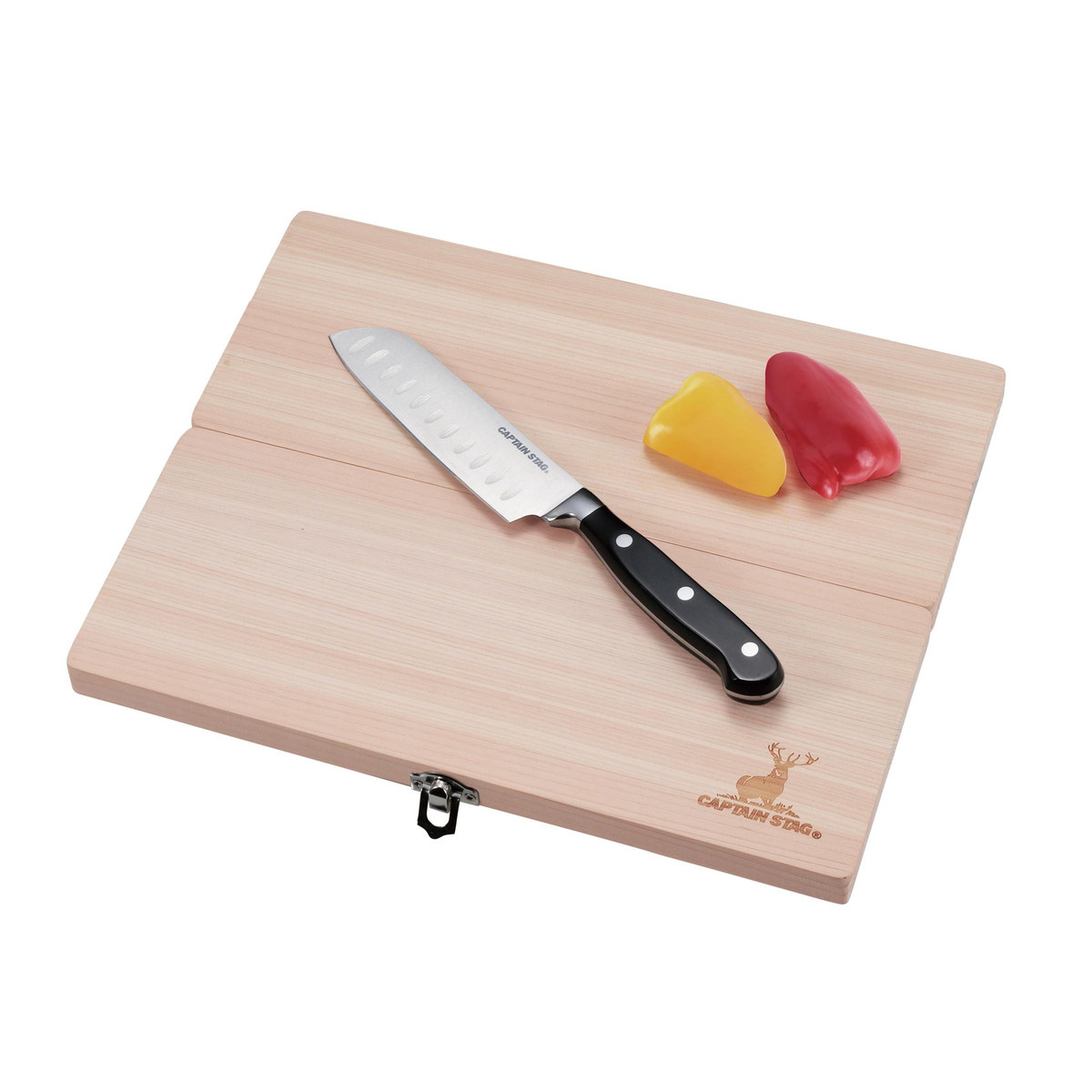 ウッドディグ ひのきマナ板包丁セット - アウトドア・キャンプ用品