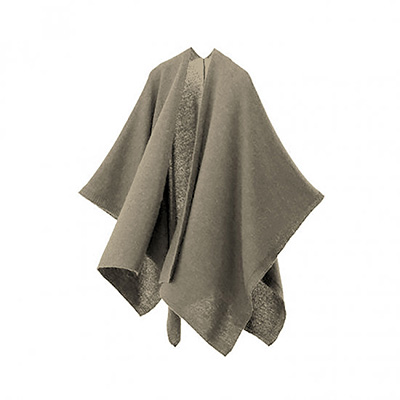 モンテ難燃ニットポンチョ（カーキ） - アウトドア・キャンプ用品