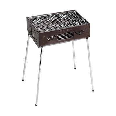 ファストBBQ グリル＜450＞(ブラウン) - アウトドア・キャンプ用品