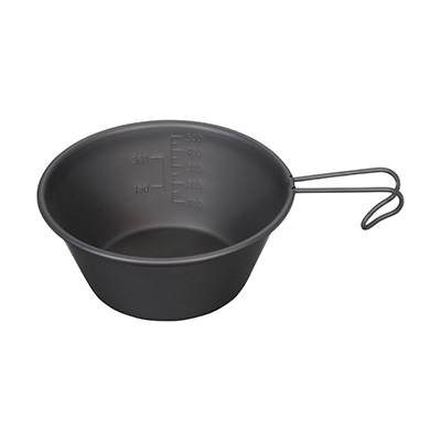 ステンレス カラーシェラカップ630ml（オキツモブラック