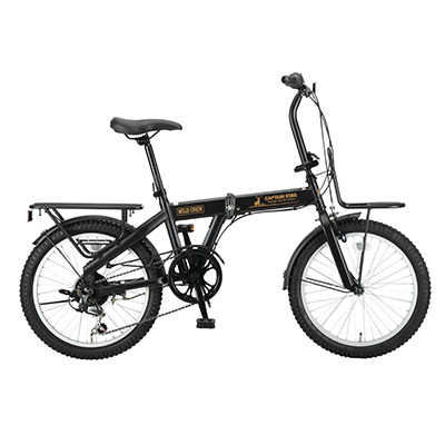 14】折りたたみ自転車 折車 CAPTAIN STAG ブラウン 20インチ 14