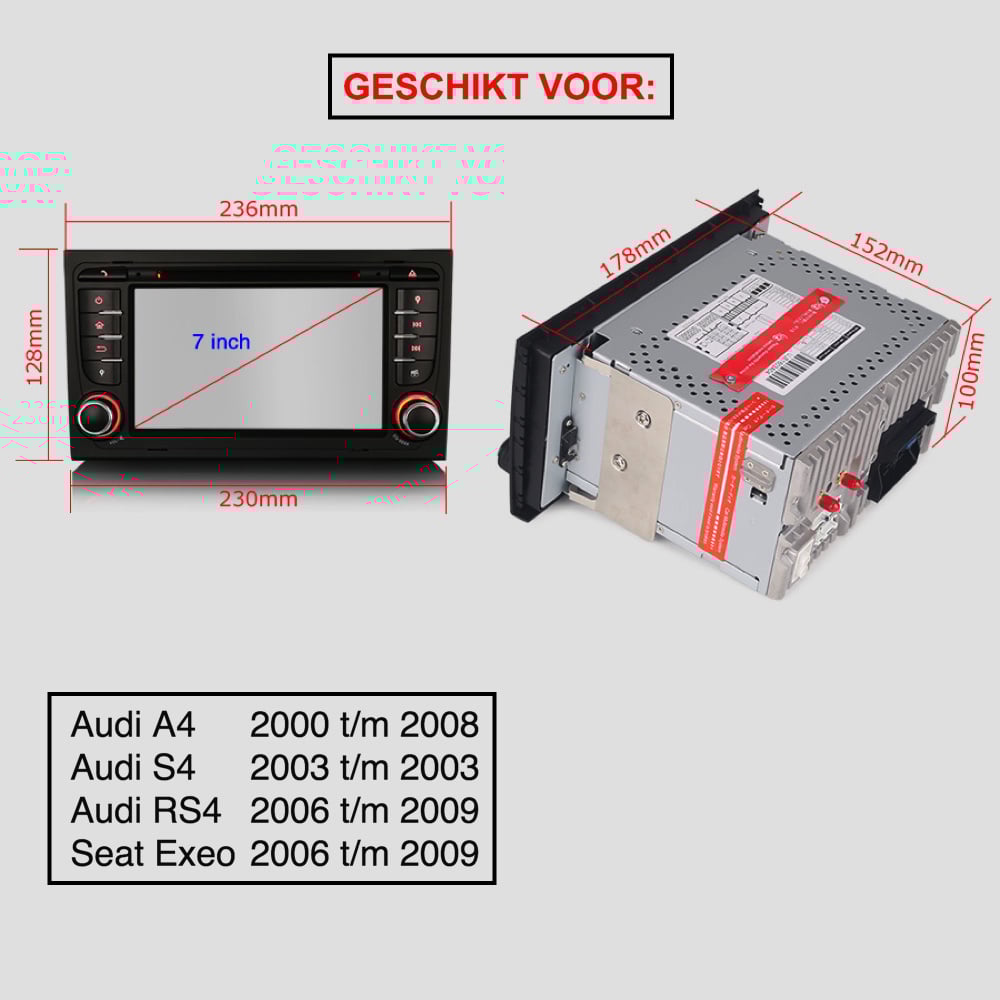 Audi A4 CarPlay | S4 RS4 | Android 13 | CarPlay Android Auto