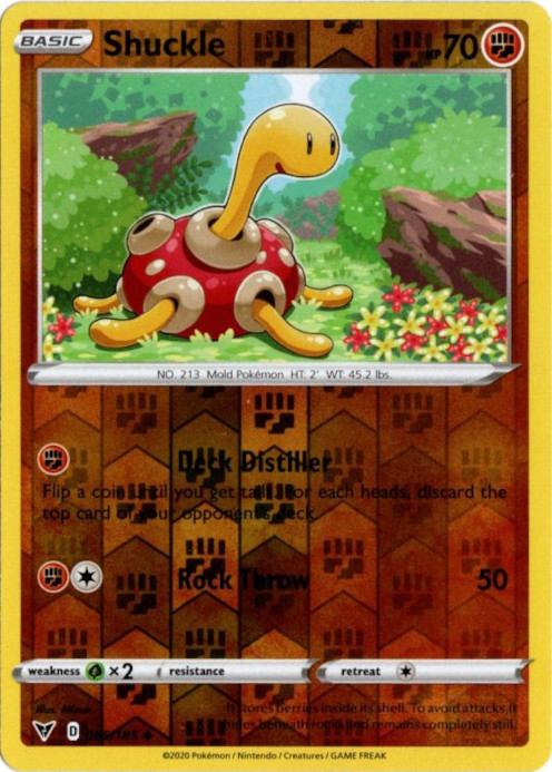 ツボツボ 海外版 英語版 リバホロ Shuckle - 085/185 -【Card Chicken】