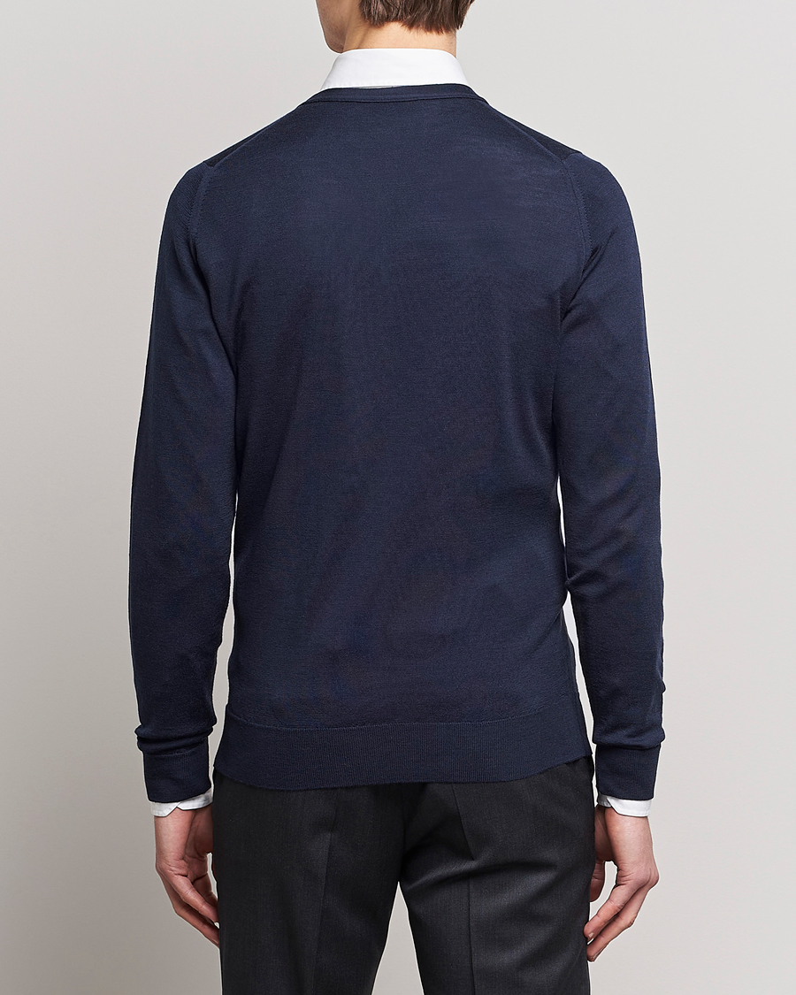 John Smedley Petworth Extra Fine Merino Cardigan Midnight at