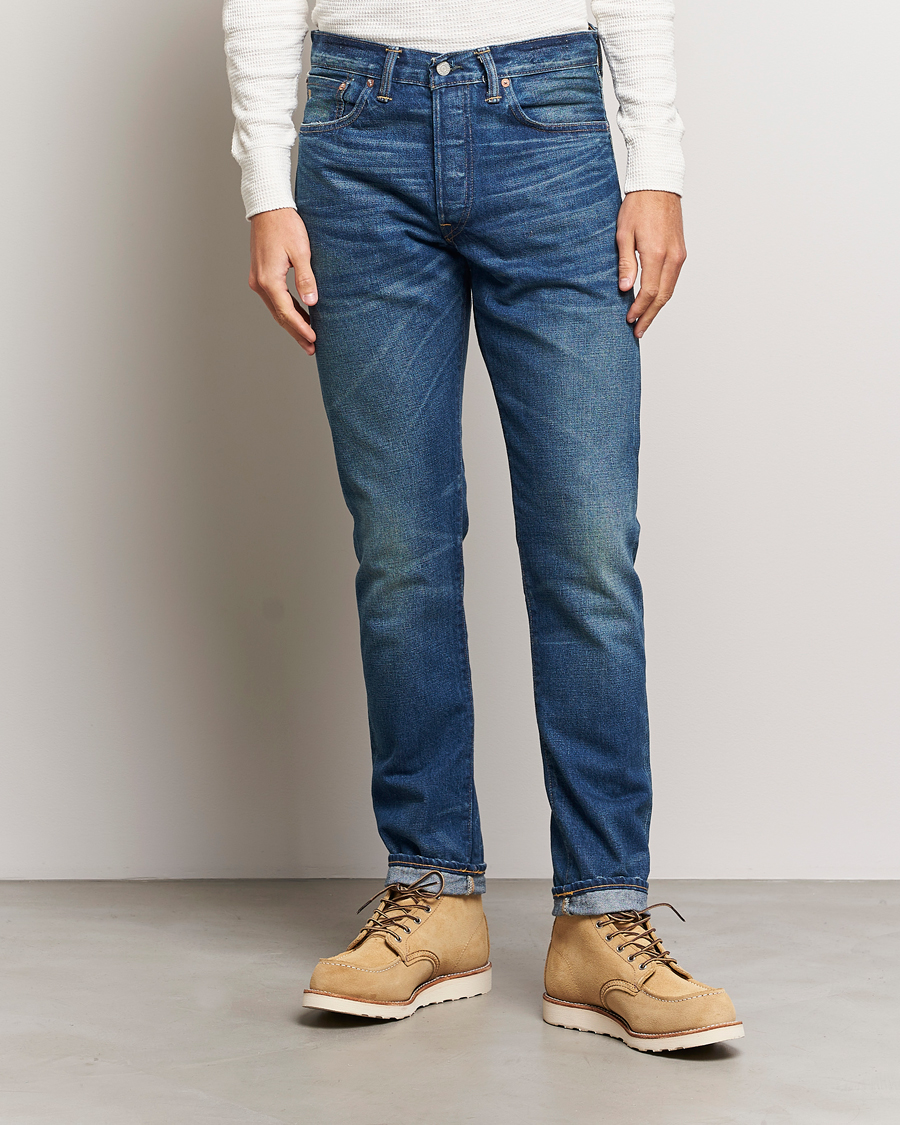 RRL Slim Narrow 5-Pocket Denim Grandfalls Wash at CareOfCarl.com