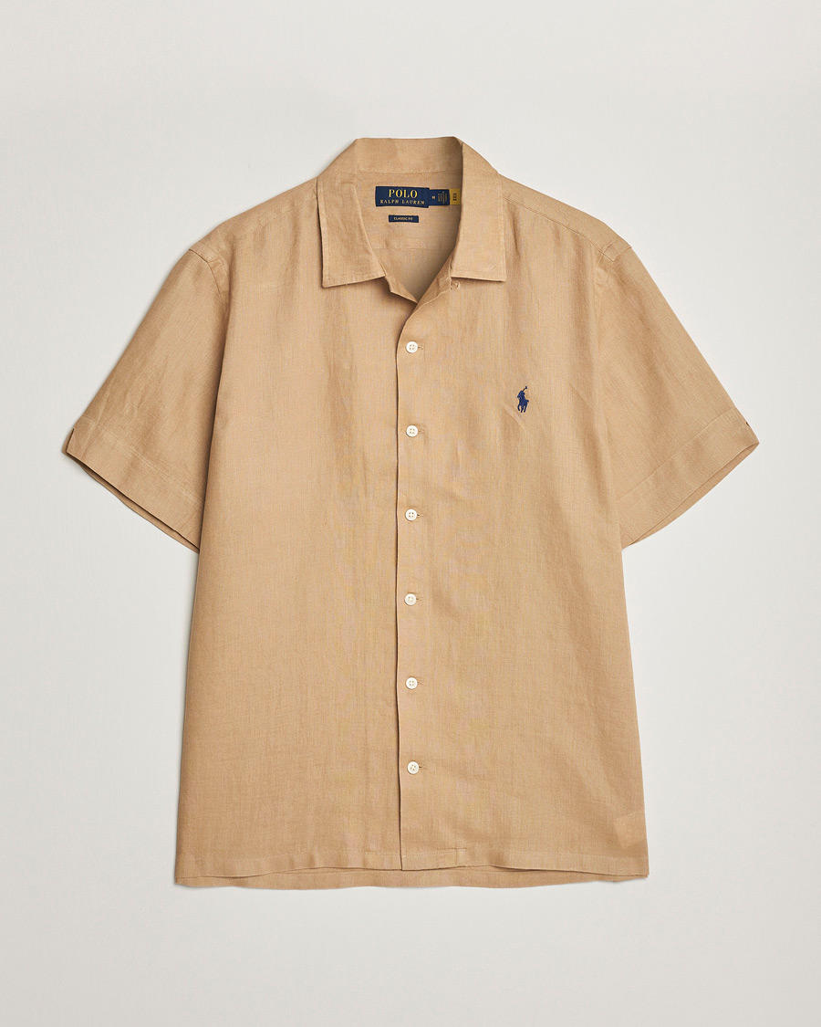 Polo Ralph Lauren Linen Camp Collar Short Sleeve Shirt Vintage