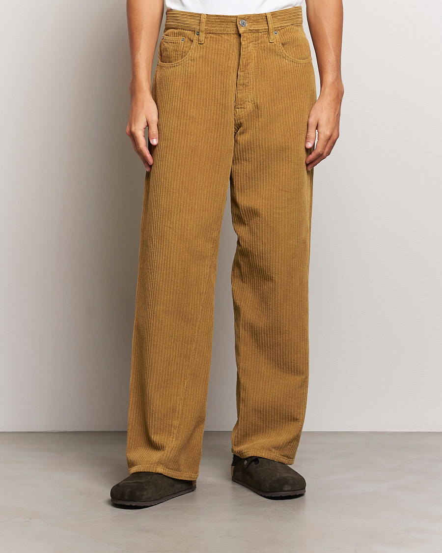 Sunflower Wide Twist Corduroy Pants Ochre at CareOfCarl.com