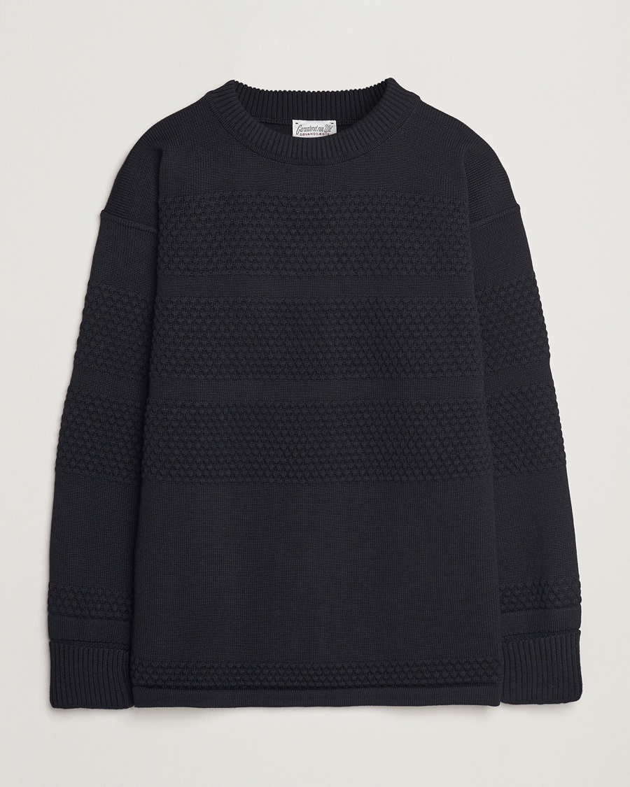 Emporio Armani Wool Logo Sweater Navy at CareOfCarl.com