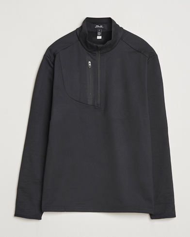 Polo Ralph Lauren Textured Half-Zip Black at CareOfCarl.com
