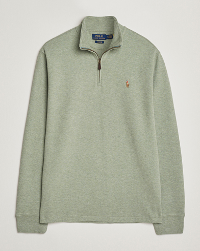 Polo Ralph Lauren Double Knit Jaquard Half Zip Sweater Pine