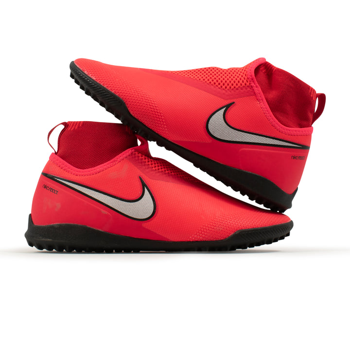 Nike React Phantom Vision Pro DF Red White Turf – Classic Soccer