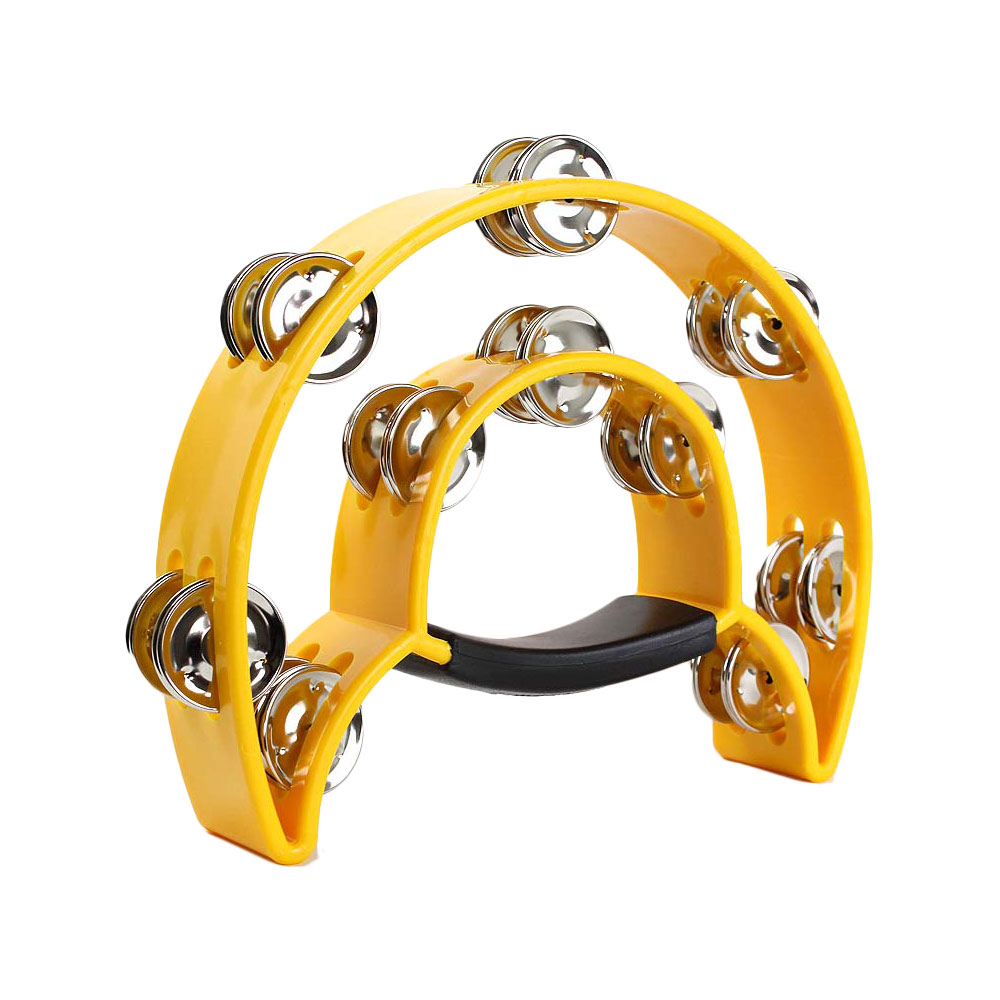 KIKUTANI PW-2 Yellow 半月型タンバリン(キクタニ製タンバリン 半月型