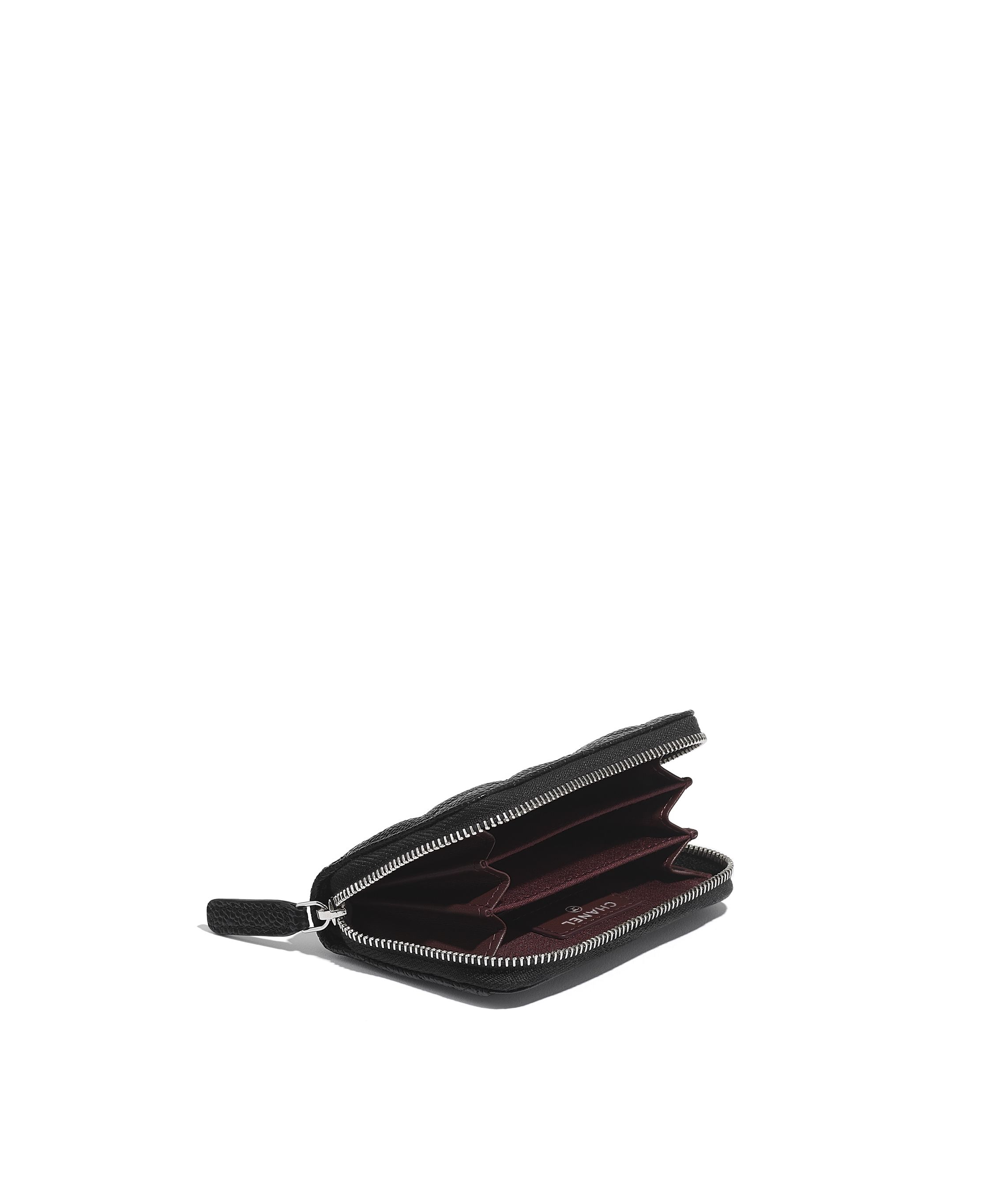 Boy chanel フラップ カードケース - シャイニー グレインド カーフ