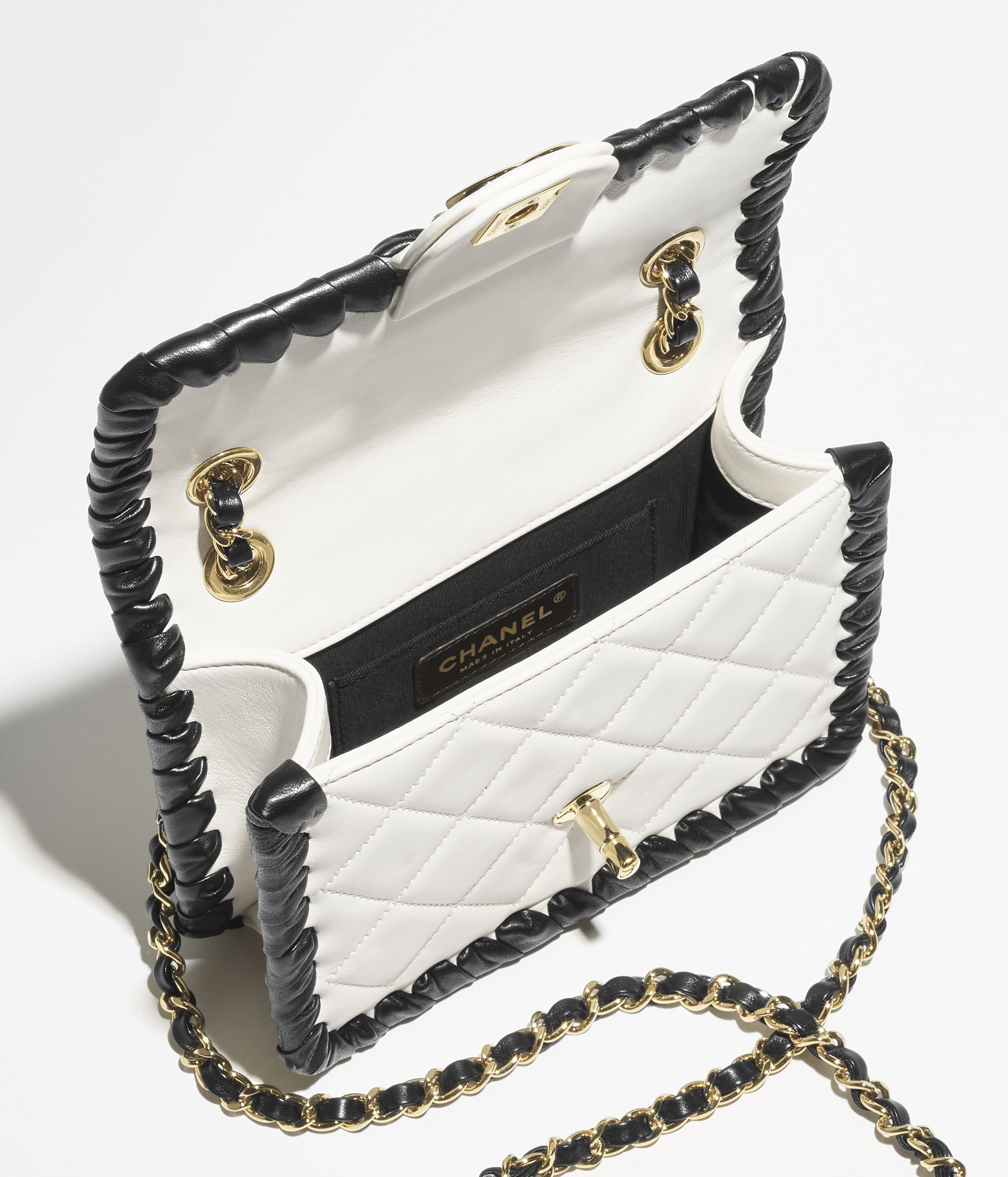 ボウ バレッタ - シルク ジャカード、エクリュ & ブラック