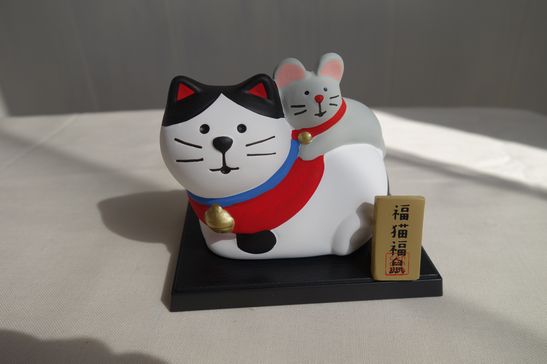 デコレ コンコンブル 干支飾り 福猫福ねずみ - 雑貨屋 Cheese