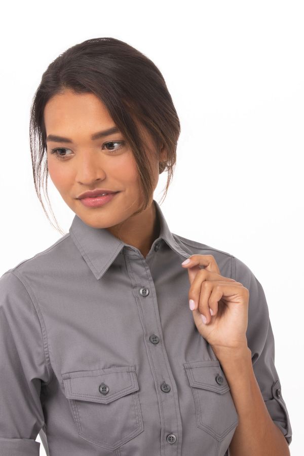 シェフワークス レディース 2ポケット シャツ — Chef Works Japan