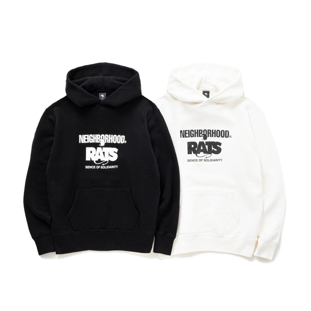 RATS - 20th RATS × NEIGHBORHOOD / HOODIE - BLACK / プルオーバー