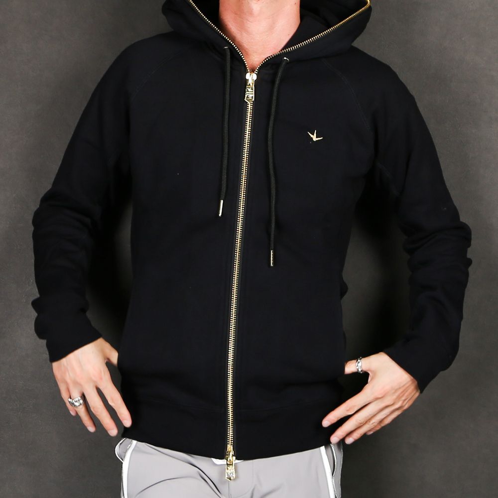 1PIU1UGUALE3 RELAX - GOLD ZIP PARKA / ゴールドジップ パーカー