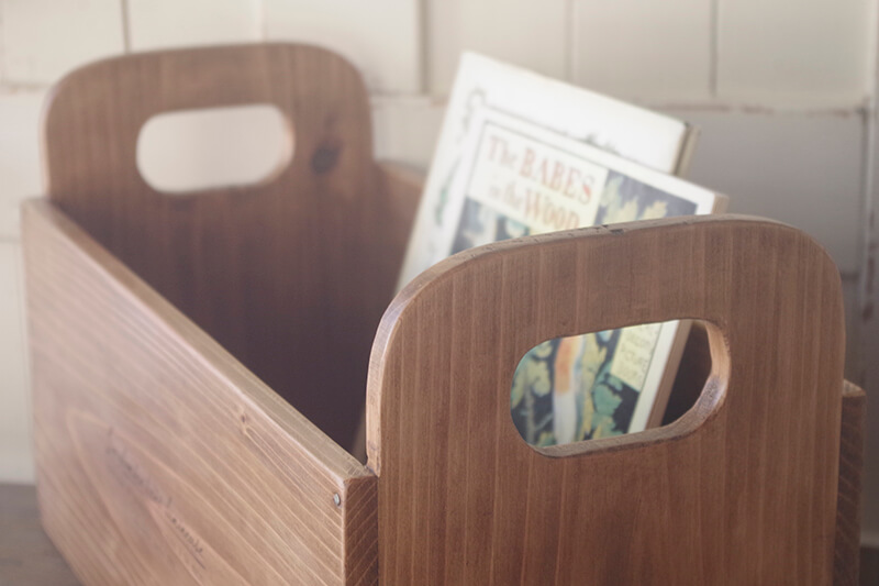 アンティーク風マガジンラック｜ヴィンテージスタイル木製雑貨｜通販