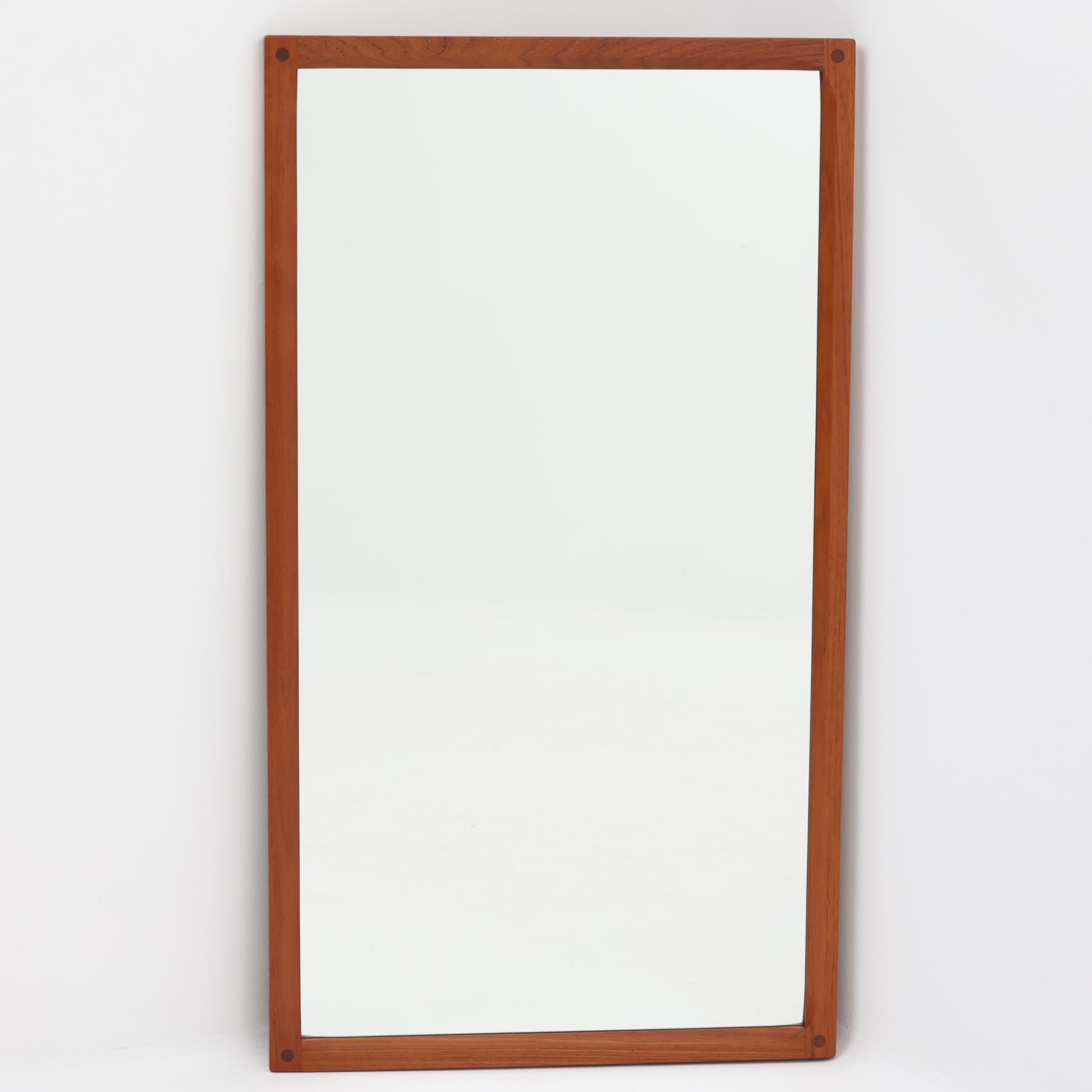 Kai Kristiansen 立て掛けミラー No166 チーク 高さ105cm Aksel