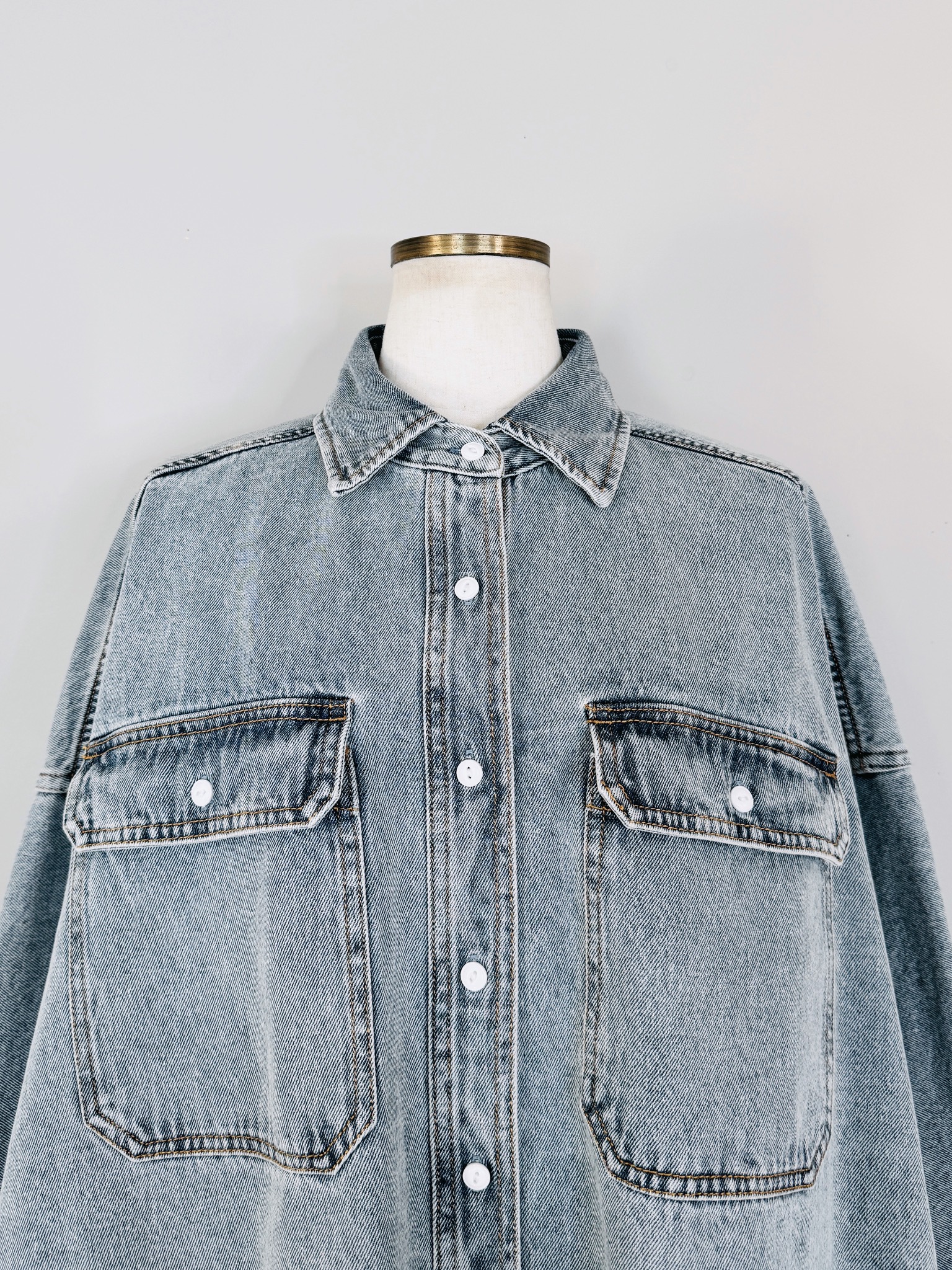 SELECT(セレクト) デニムワイドシャツ｜Praise / trois / anana