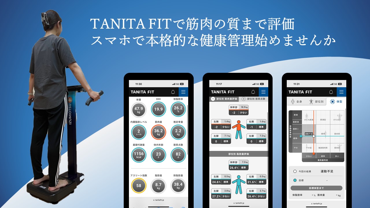 測定器一覧～からだの健康状態を見える化します～／泉大津市