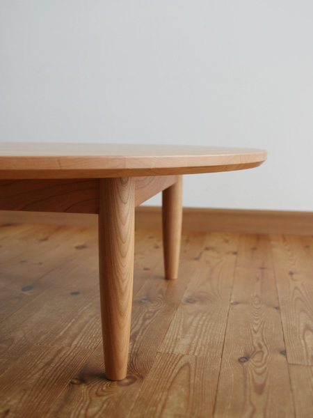 家具工房クラポ・ローテーブル5269 丸足の円卓