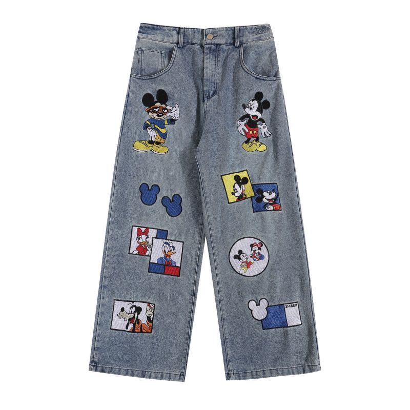 Unisex Vintage Design Mickey Mouse with friends Embroidery Emblem