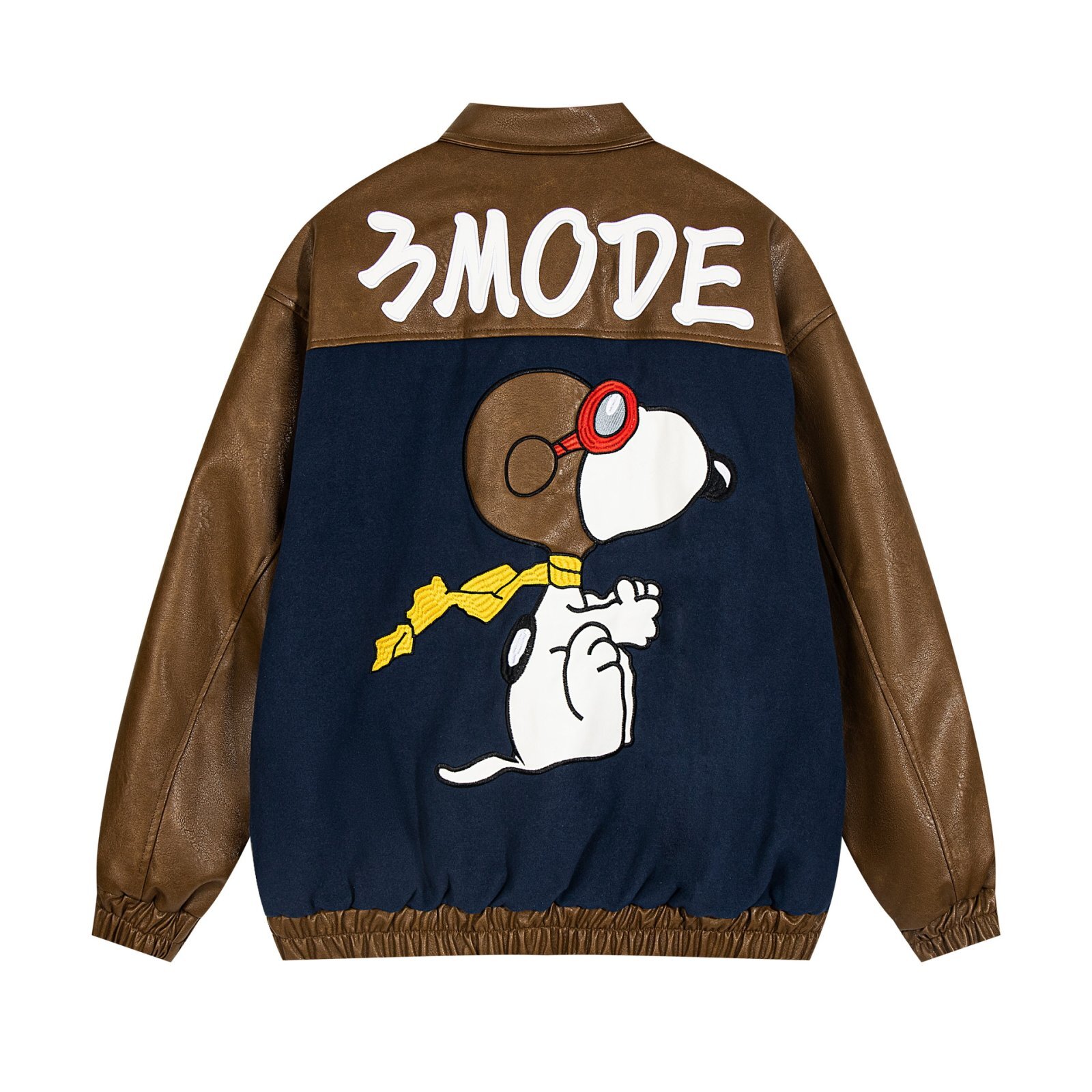 Biker Snoopy Lapel jacket blouson ユニセックス 男女兼用バイカー