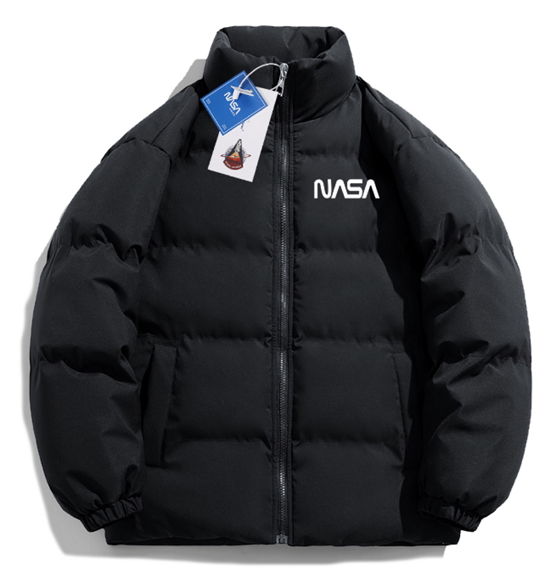simple NASA logo Down jacket baseball uniform jacket blouson
