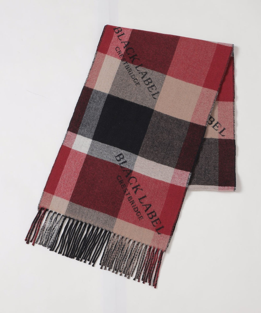 10th ANNIVERSARY】クレストブリッジチェックロゴジャカードカシミヤ